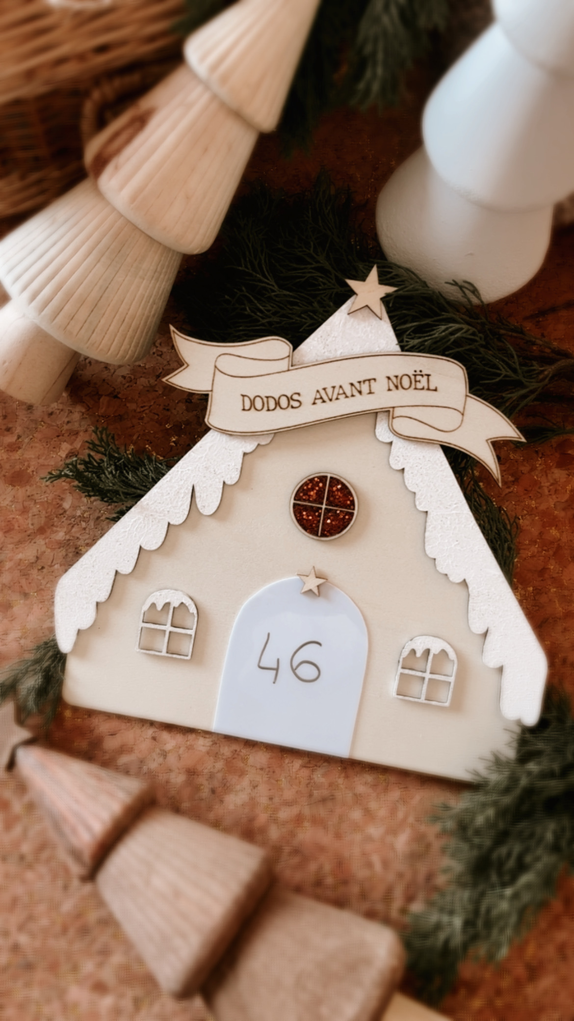 Compte à Rebours - Maisonnette en Bois – Dodos Avant Noël