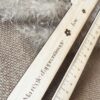 Règle éducative en bois avec motifs de fleurs, graduations pour tracer, lire, dessiner et aide à la lecture