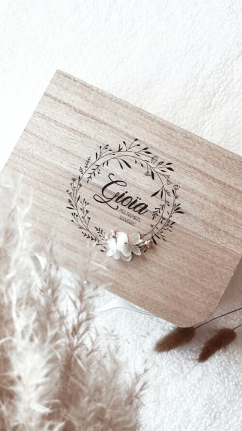 Magnifique cadeau de naissance personnalisé. La valisette "Mes premiers souvenirs" à remplir d'amour.