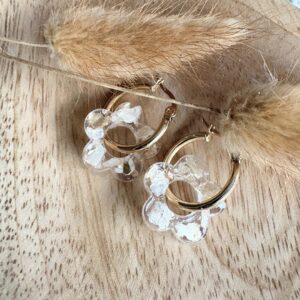 Parfaites boucles d'oreilles tendance pour cet été en forme de fleur